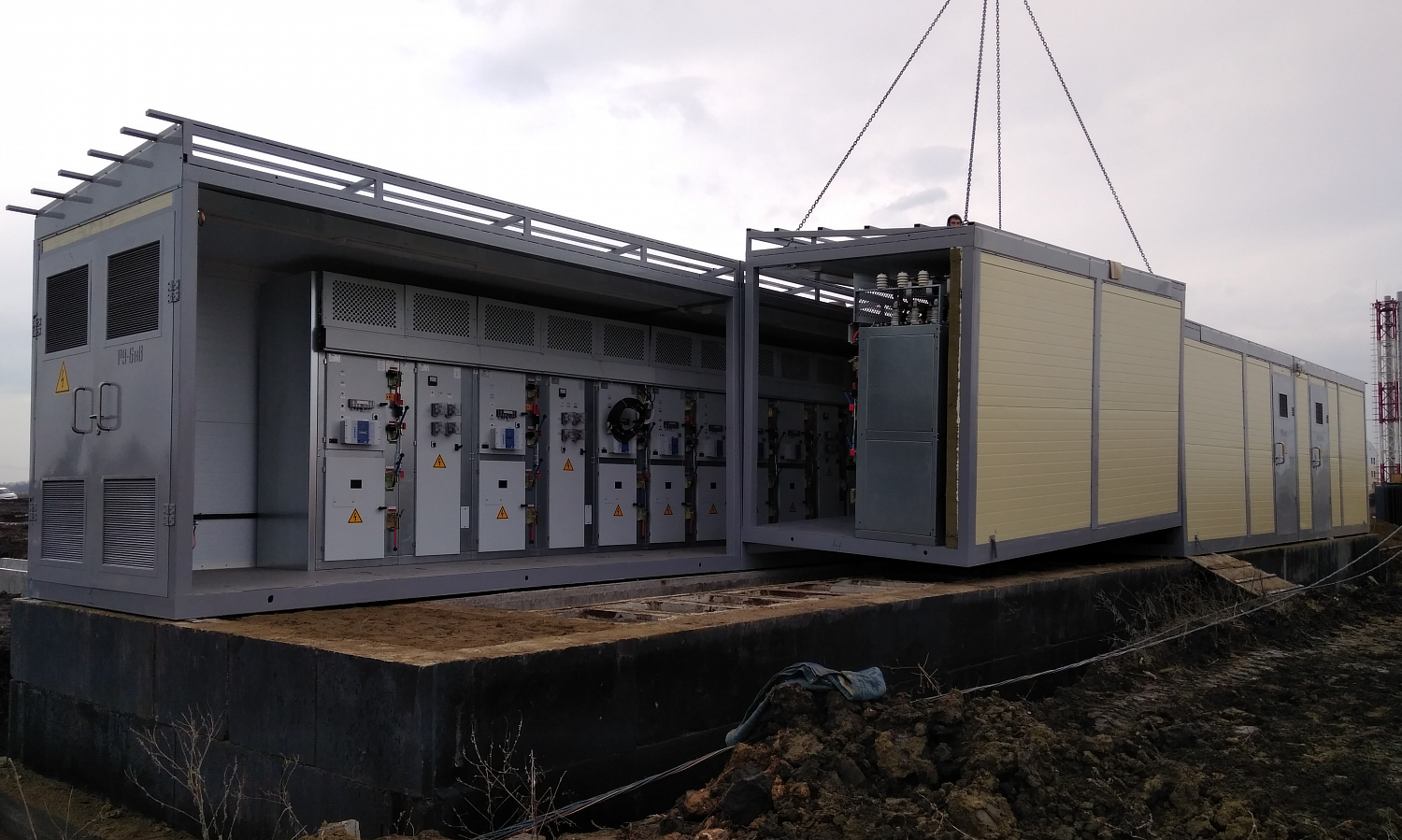 Комплектная трансформаторная подстанция, утепленная в корпусе из «сэндвич-панелей» (КТПу)