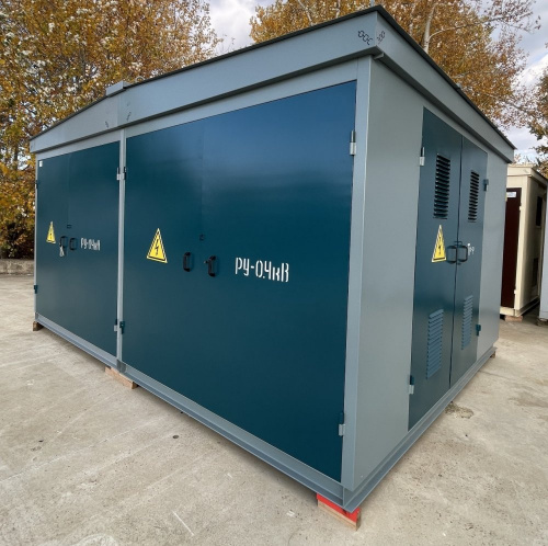 Киосковая комплектная трансформаторная подстанция в металлическом корпусе (КТПН, КТПП) 